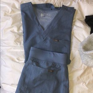 FIGS scrub set heather indigo